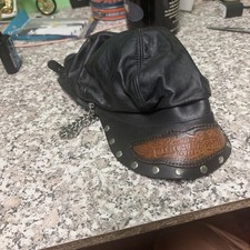 Cappello berretto pelle Harley