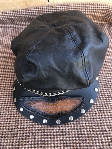 Harley davidson leather - leather, cap